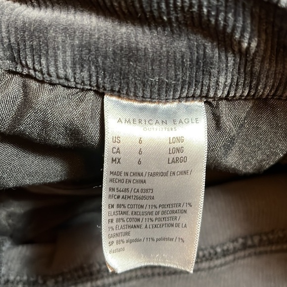 AMERICAN Eagle Outfitters Super Stretch Corduroy Pants - Picture 10 of 11